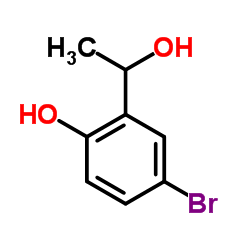 4-Bromo-2-(1-hydroxyethyl)phenol Structure