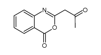 2-(2-oxopropyl)-4H-benzo[d][1,3]oxazin-4-one结构式