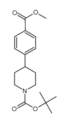 4-(4-methoxycarbonyl-phenyl)-piperidine-1-carboxylic acid tert-butyl ester Structure