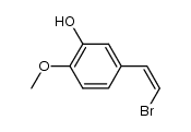 (Z)-5-(2'-bromoethenyl)-2-methoxyphenol Structure