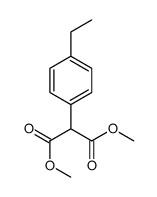 dimethyl 2-(4-ethylphenyl)propanedioate Structure