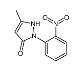 5-methyl-2-(2-nitrophenyl)-1H-pyrazol-3-one Structure