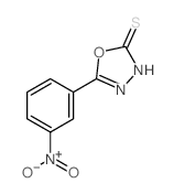 5-(3-nitrophenyl)-3H-1,3,4-oxadiazole-2-thione Structure