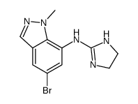 5-bromo-N-(4,5-dihydro-1H-imidazol-2-yl)-1-methylindazol-7-amine Structure