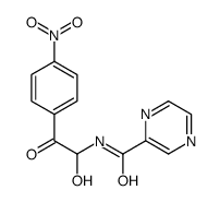 N-[1-hydroxy-2-(4-nitrophenyl)-2-oxoethyl]pyrazine-2-carboxamide Structure