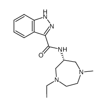 (R)-N-[1-ethyl-4-methylhexahydro-1,4-diazepin-6-yl]-1H-indazole-3-carboxamide结构式