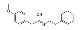 N-[2-(1-cyclohexen-1-yl)ethyl]-2-(4-methoxyphenyl)acetamide structure