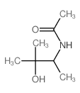 N-(3-hydroxy-3-methyl-butan-2-yl)acetamide structure