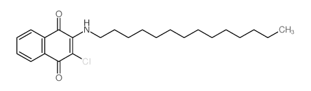 2-chloro-3-(tetradecylamino)naphthalene-1,4-dione结构式