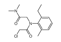 2-Chloro-N-dimethylcarbamoylmethyl-N-(2-ethyl-6-methyl-phenyl)-acetamide结构式