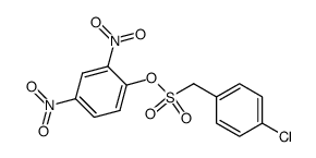 2,4-dinitrophenyl (4-chlorophenyl)methanesulfonate结构式