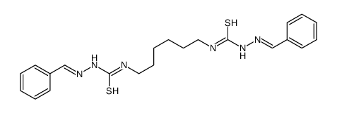 1-(benzylideneamino)-3-[6-[(benzylideneamino)carbamothioylamino]hexyl]thiourea结构式