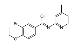 3-bromo-4-ethoxy-N-(4-methylpyridin-2-yl)benzamide结构式