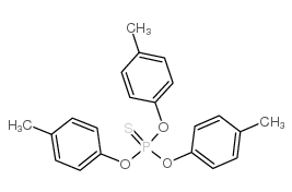 tris(4-methylphenoxy)-sulfanylidene-λ5-phosphane structure