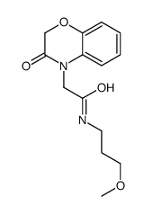 N-(3-methoxypropyl)-2-(3-oxo-1,4-benzoxazin-4-yl)acetamide Structure