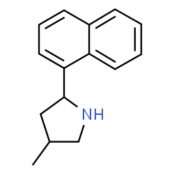 Pyrrolidine, 4-methyl-2-(1-naphthalenyl)- (9CI) structure