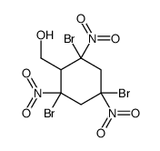 (2,4,6-tribromo-2,4,6-trinitrocyclohexyl)methanol结构式