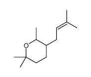 2,2,6-trimethyl-5-(3-methylbut-2-enyl)oxane Structure