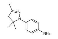 4-(3,5,5-trimethyl-4H-pyrazol-1-yl)aniline Structure