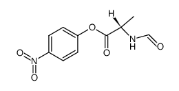 N-formyl-L-alanine 4-nitrophenyl ester Structure