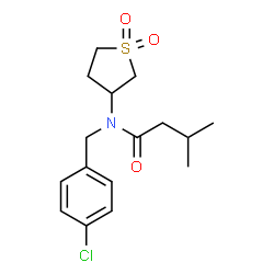 N-(4-chlorobenzyl)-N-(1,1-dioxidotetrahydrothiophen-3-yl)-3-methylbutanamide picture