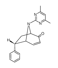 8-(4,6-dimethyl-pyrimidin-2-yl)-6-phenyl-8-aza-bicyclo[3.2.1]oct-3-en-2-one Structure