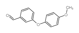 3-(4-甲氧基苯氧基)苯甲醛结构式