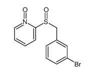 2-[(3-bromophenyl)methylsulfinyl]-1-oxidopyridin-1-ium Structure