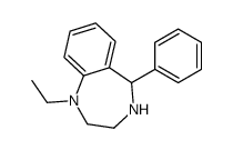 1-ethyl-5-phenyl-2,3,4,5-tetrahydro-1,4-benzodiazepine Structure