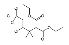 diethyl 2-(3,5,5,5-tetrachloro-2-methylpentan-2-yl)propanedioate Structure