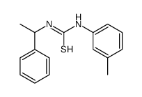 1-(3-methylphenyl)-3-(1-phenylethyl)thiourea结构式