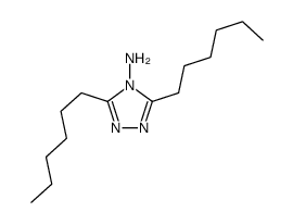 3,5-dihexyl-1,2,4-triazol-4-amine Structure