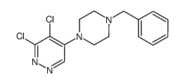 5-(4-benzyl-1-piperazinyl)-3,4-dichloropyridazine Structure