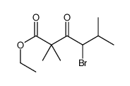 ethyl 4-bromo-2,2,5-trimethyl-3-oxohexanoate结构式