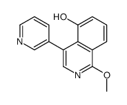 1-methoxy-4-pyridin-3-ylisoquinolin-5-ol结构式