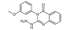 2-hydrazinyl-3-(3-methoxyphenyl)quinazolin-4-one结构式