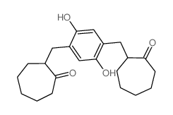 2-[[2,5-dihydroxy-4-[(2-oxocycloheptyl)methyl]phenyl]methyl]cycloheptan-1-one picture