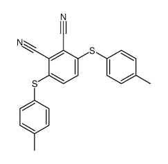 3,6-bis[(4-methylphenyl)sulfanyl]benzene-1,2-dicarbonitrile Structure