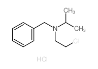 benzyl-(2-chloroethyl)-propan-2-yl-azanium chloride结构式