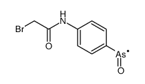 N-(4-arsorosophenyl)-2-bromoacetamide结构式