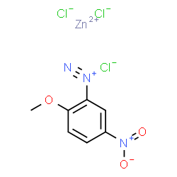 2-methoxy-5-nitrobenzenediazonium chloride, compound with zinc chloride结构式