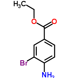 3-溴-4-氨基苯甲酸乙酯结构式