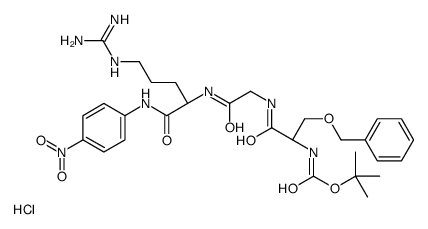 BOC-SER(BZL)-GLY-ARG-NH-NP.HCL* structure