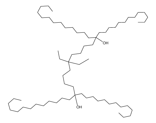 19,19-diethyl-14,24-ditridecyl-heptatriacontane-14,24-diol结构式