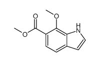 7-甲氧基-1H-吲哚-6-羧酸甲酯结构式