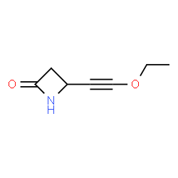 2-Azetidinone, 4-(ethoxyethynyl)- (9CI) Structure