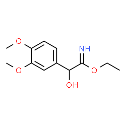 Benzeneethanimidic acid,-alpha--hydroxy-3,4-dimethoxy-,ethyl ester (9CI) structure