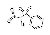 [(phenylsulfonyl)nitromethyl]lithium结构式