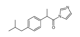 1-imidazol-1-yl-2-[4-(2-methylpropyl)phenyl]propan-1-one Structure