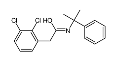 2-(2,3-dichlorophenyl)-N-(2-phenylpropan-2-yl)acetamide结构式